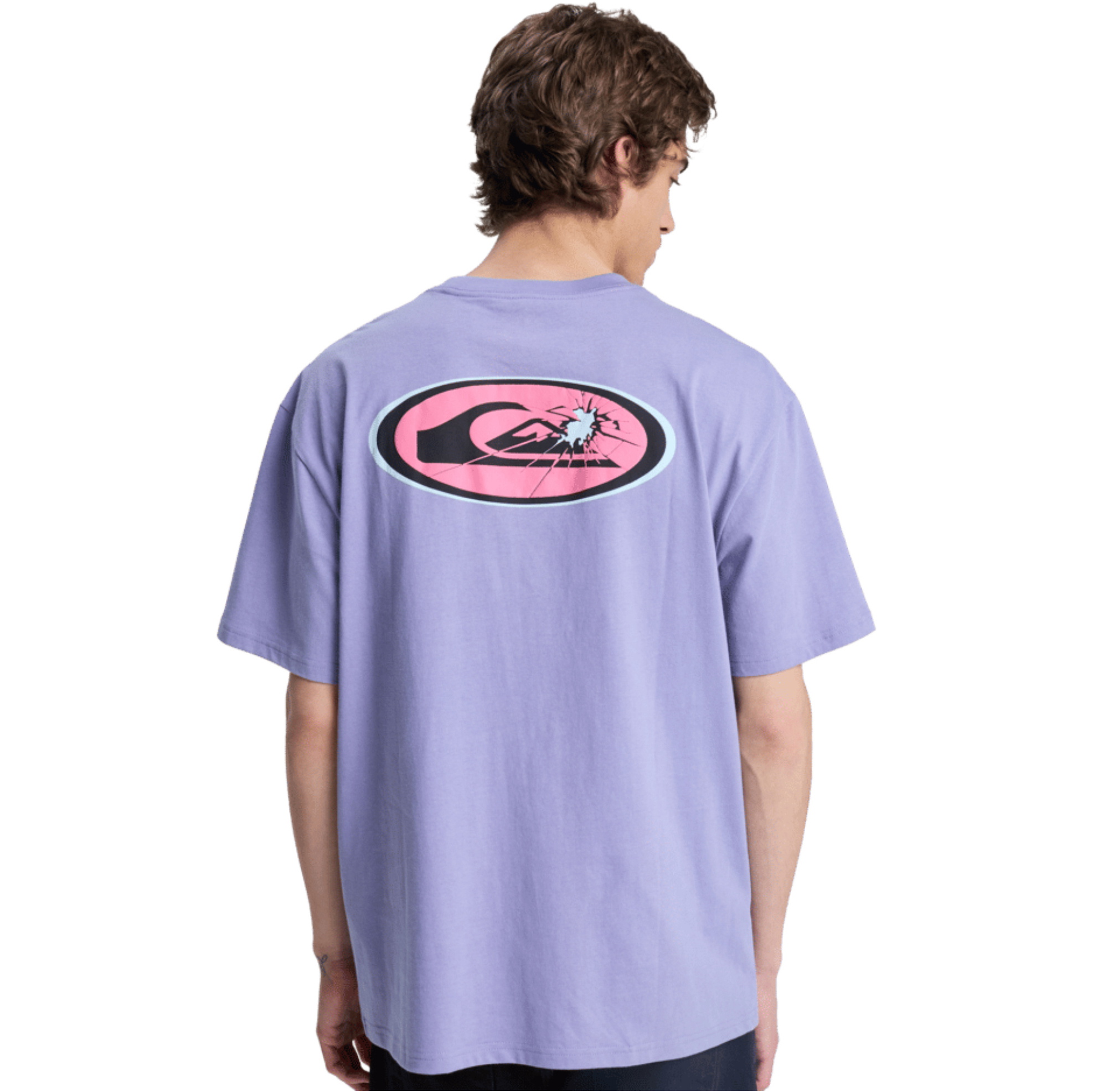 2026 Quiksilver Heren Fractured Wave T-shirt Met Korte Mouwen EQYZT08299 - Daybreak